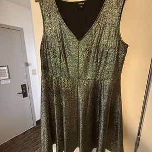 Torrid Metallic Black Mini Dress